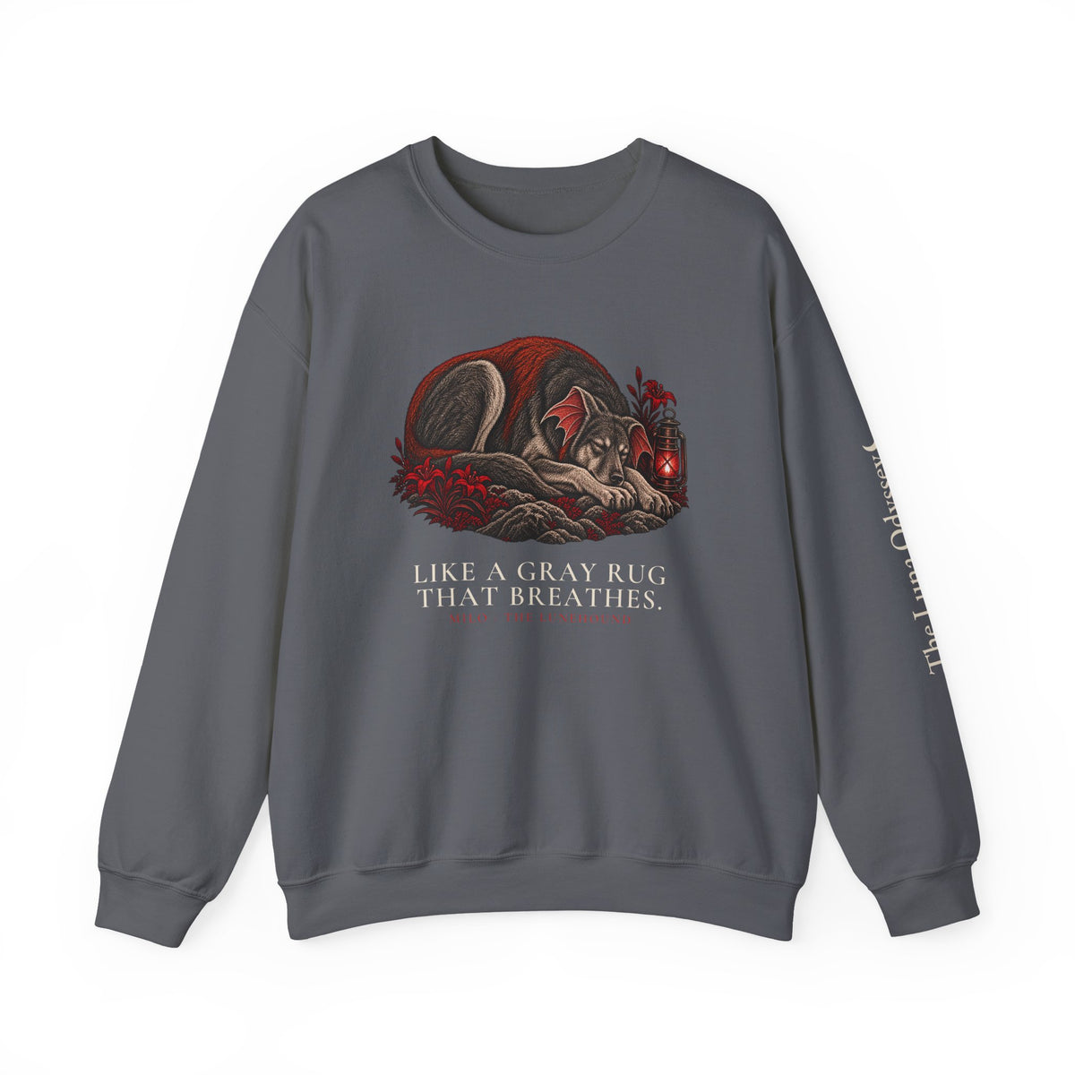 Milo — Gray Rug That Breathes Crewneck