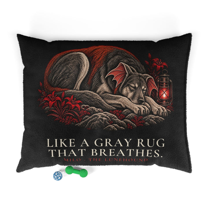 Milo — Gray Rug That Breathes Pet Bed