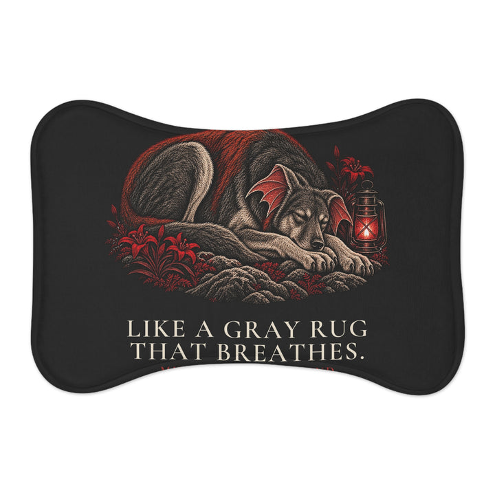 Milo — Gray Rug That Breathes Feeding Mat