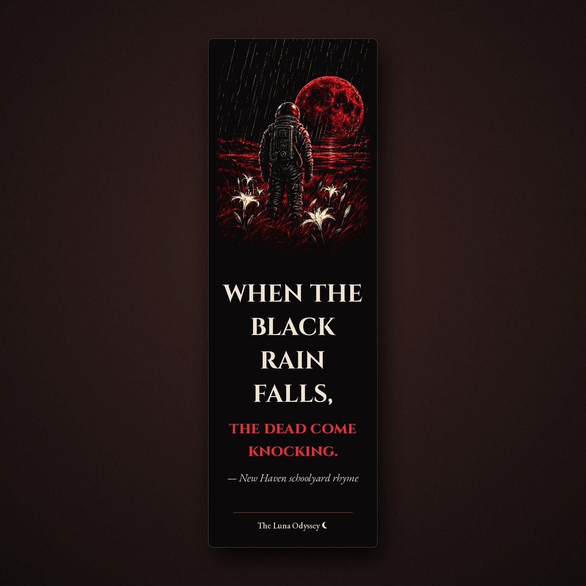 When the Black Rain Falls Bookmark