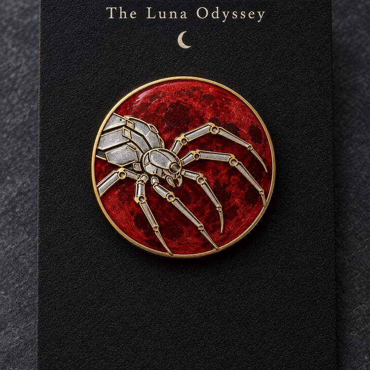 Moon Spider Enamel Pin