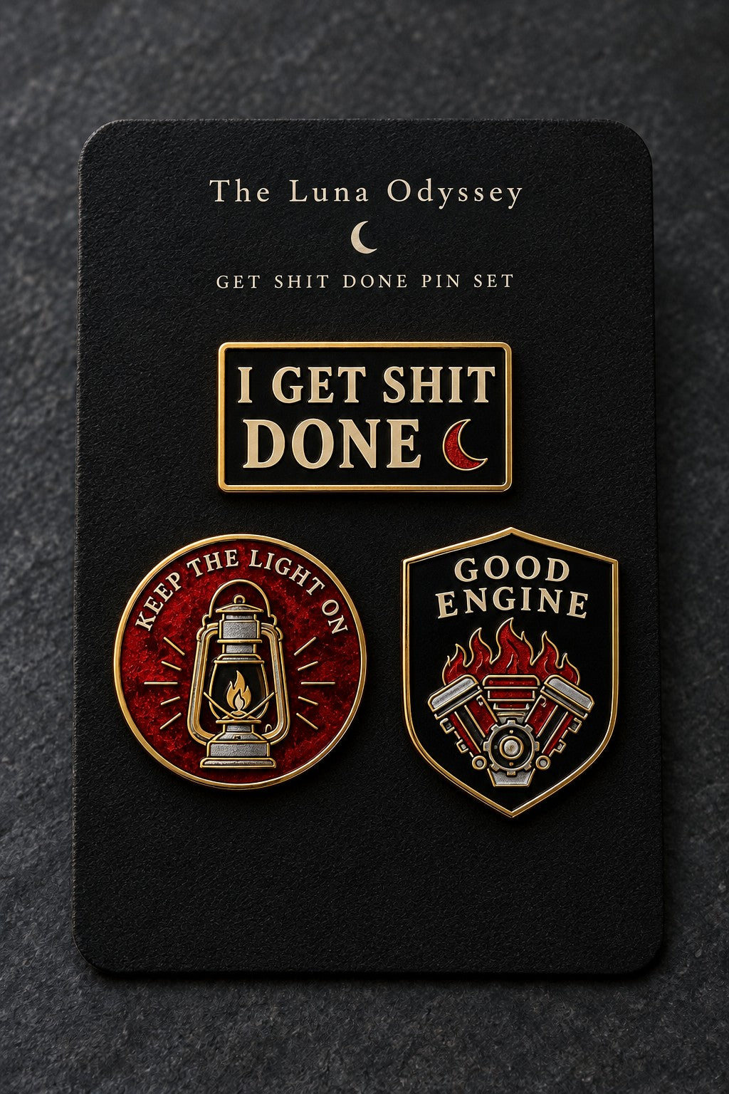 Get Shit Done Pin Set (3-Pack)