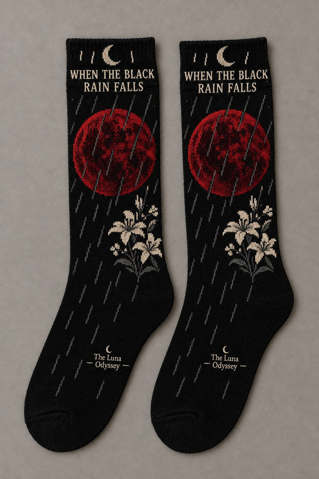When the Black Rain Falls Socks