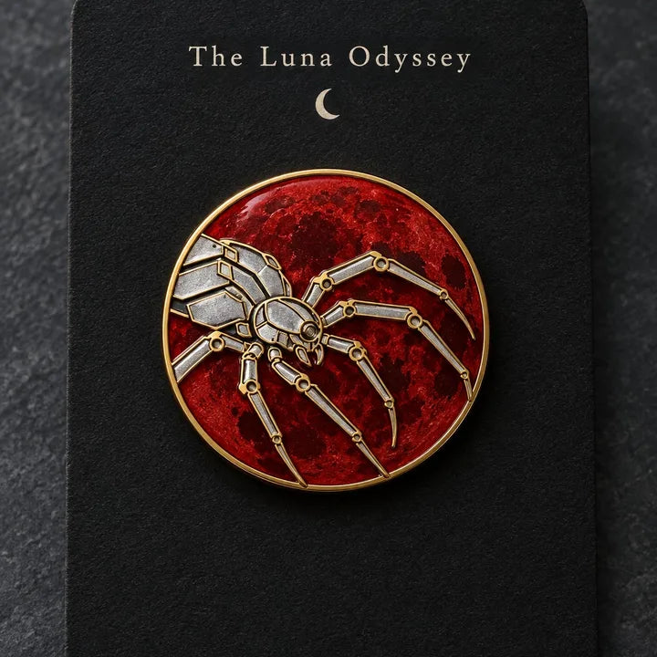 Moon Spider Enamel Pin