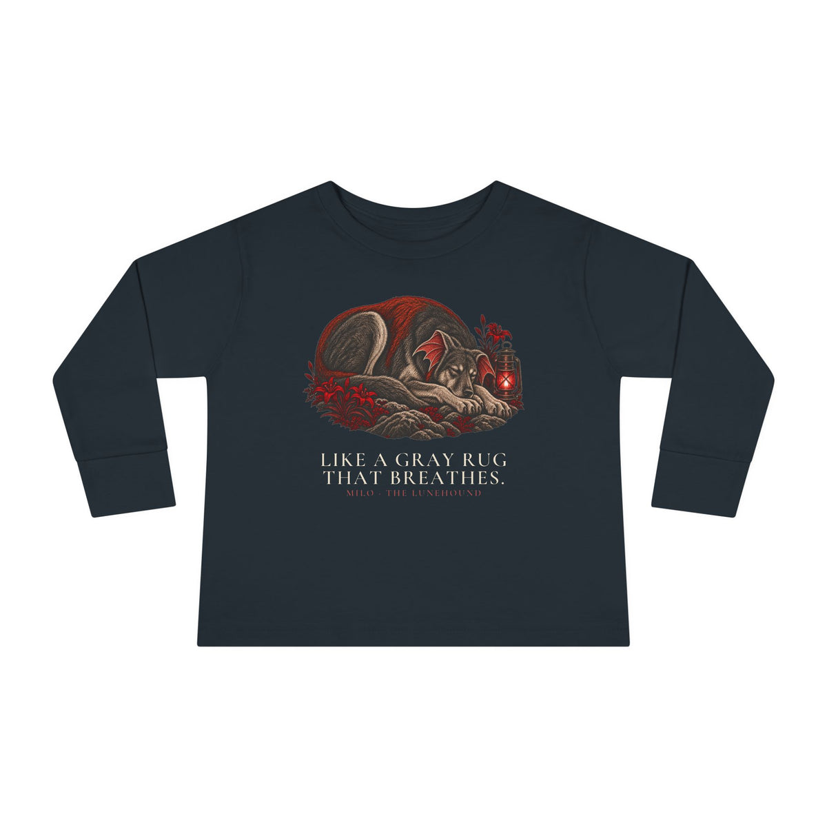 Toddler Milo — Gray Rug That Breathes Long Sleeve Tee