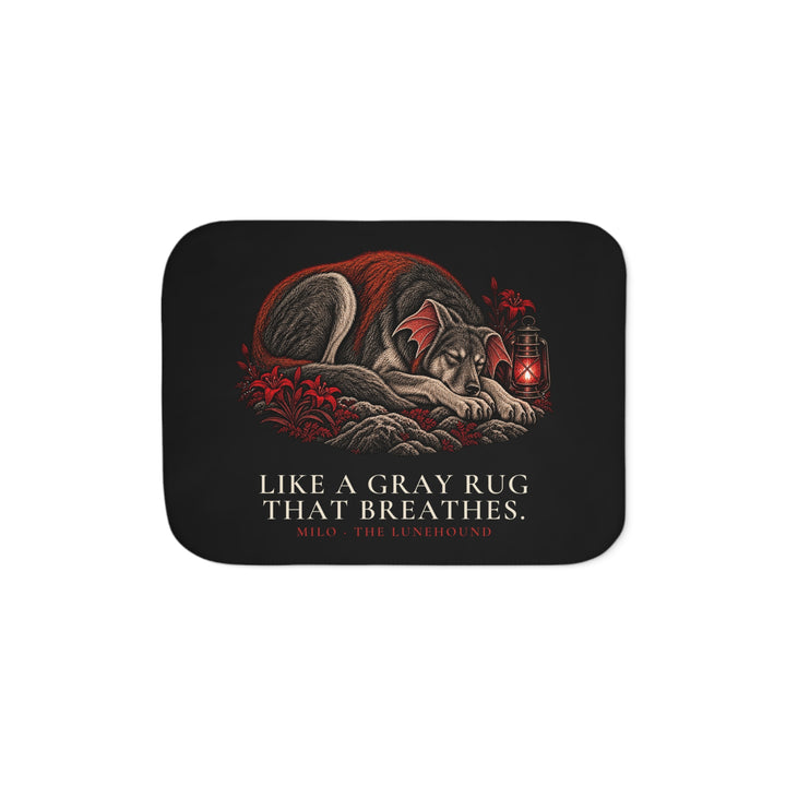 Milo — Gray Rug That Breathes Sherpa Blanket