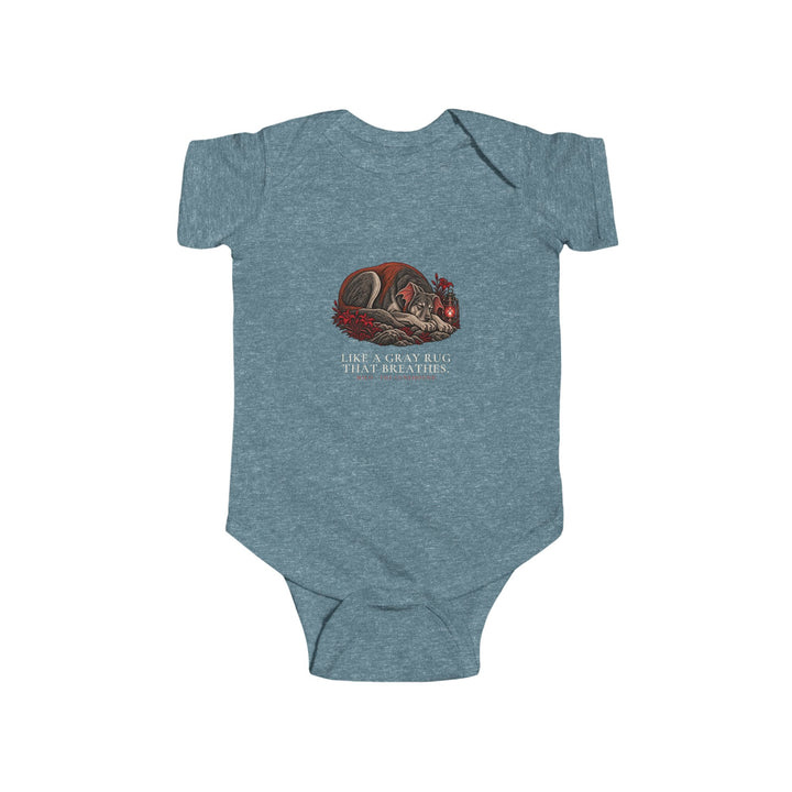 Baby Milo — Gray Rug That Breathes Bodysuit