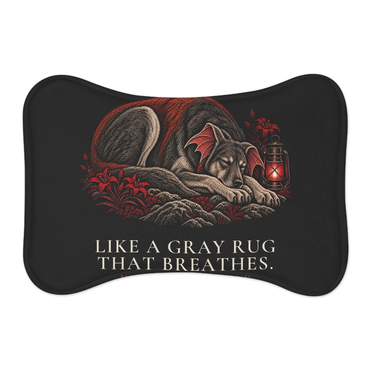 Milo — Gray Rug That Breathes Feeding Mat