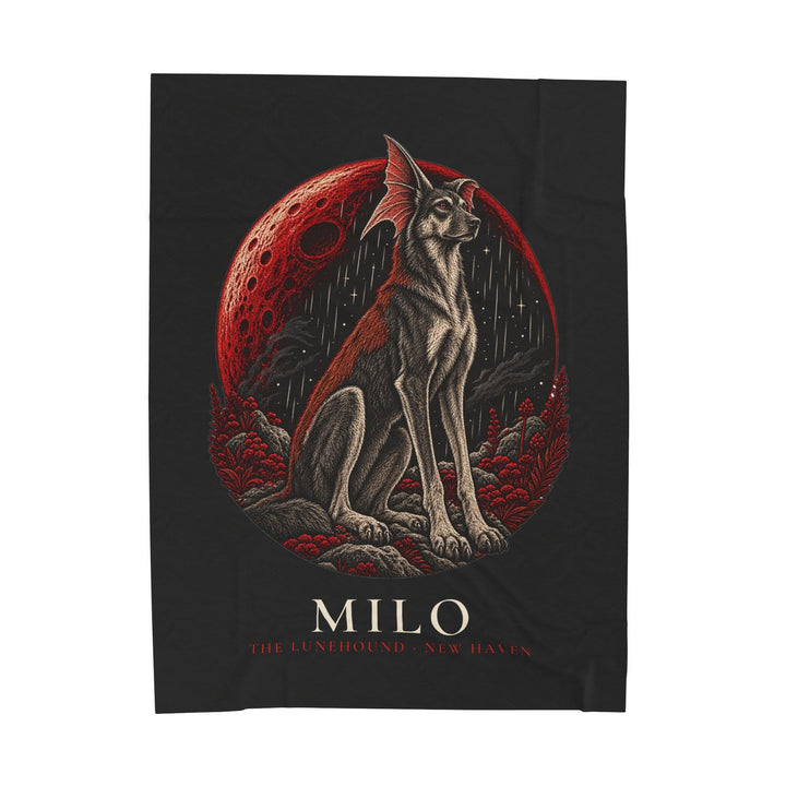 Milo the Lunehound Plush Blanket