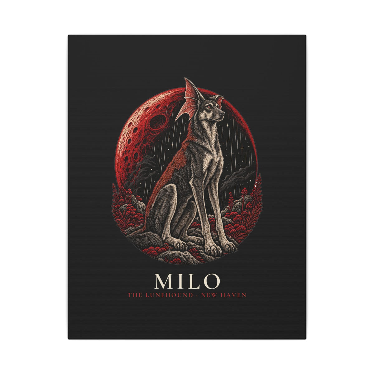 Milo the Lunehound Canvas