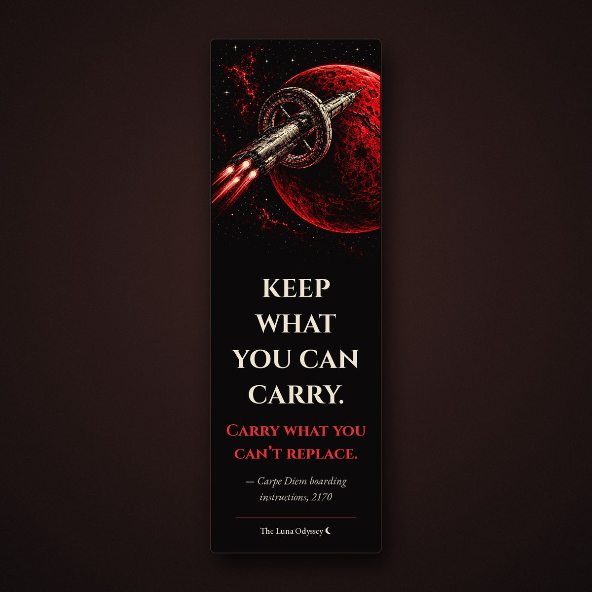 Carpe Diem Boarding Instructions Bookmark