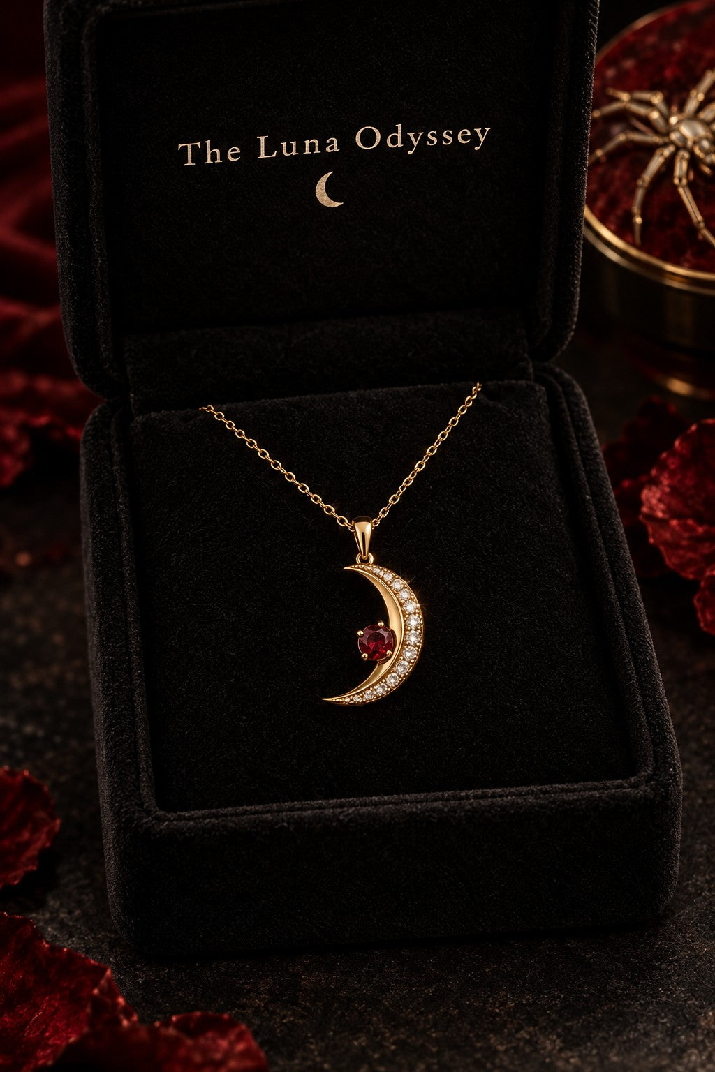 Luna Odyssey Crescent Necklace