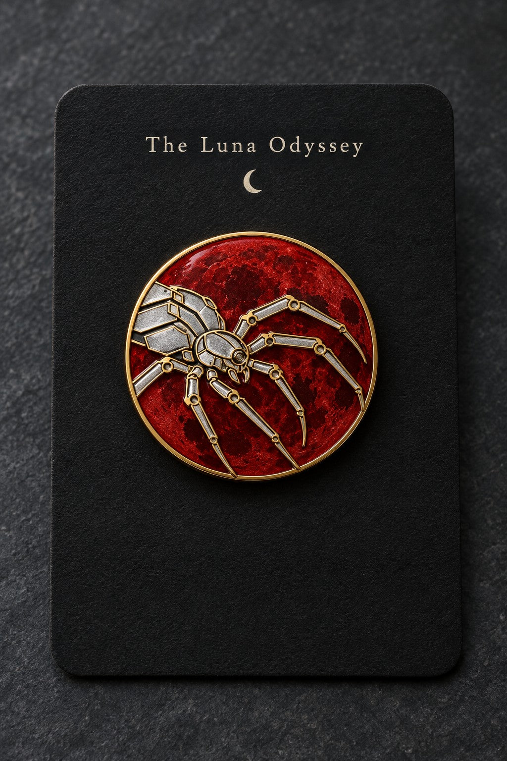 Moon Spider Enamel Pin