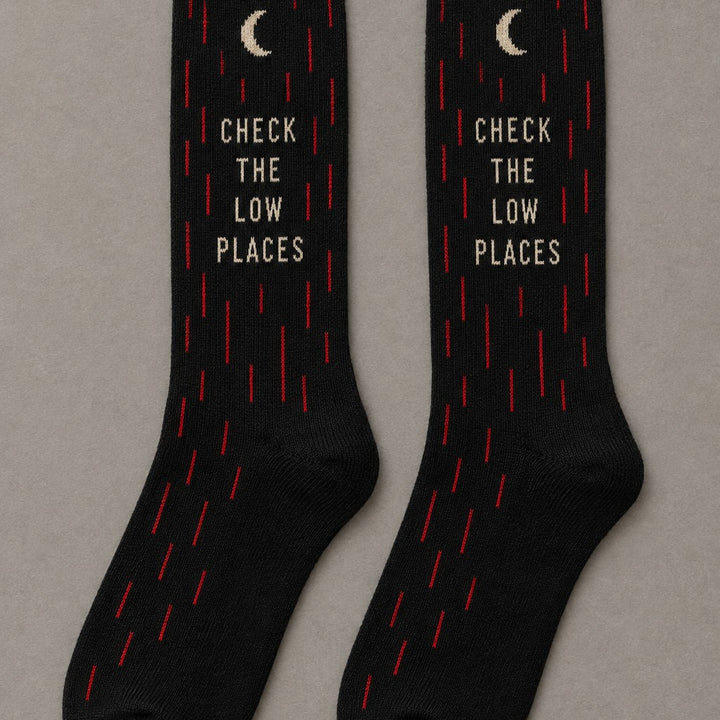 Check the Low Places Socks