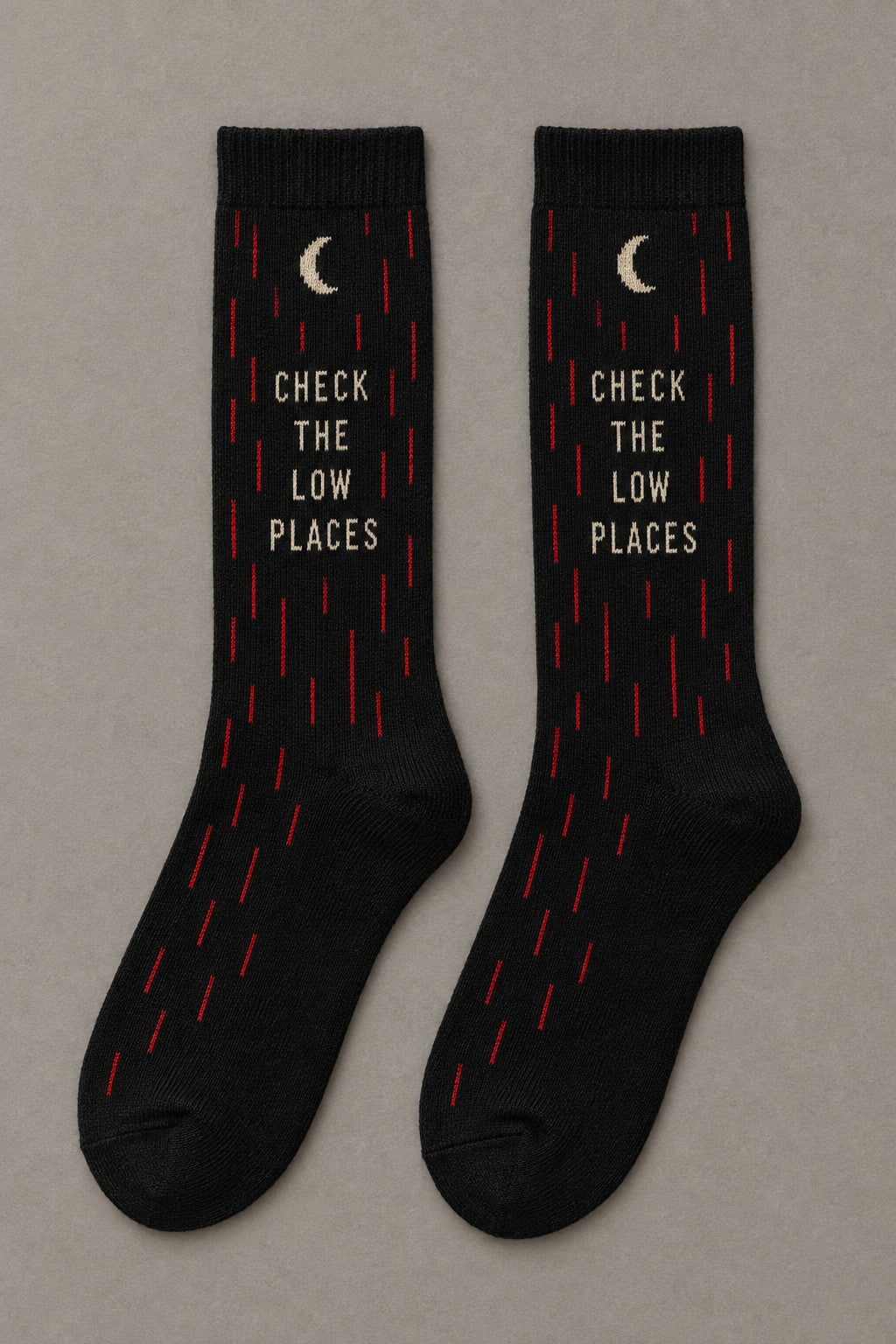 Check the Low Places Socks
