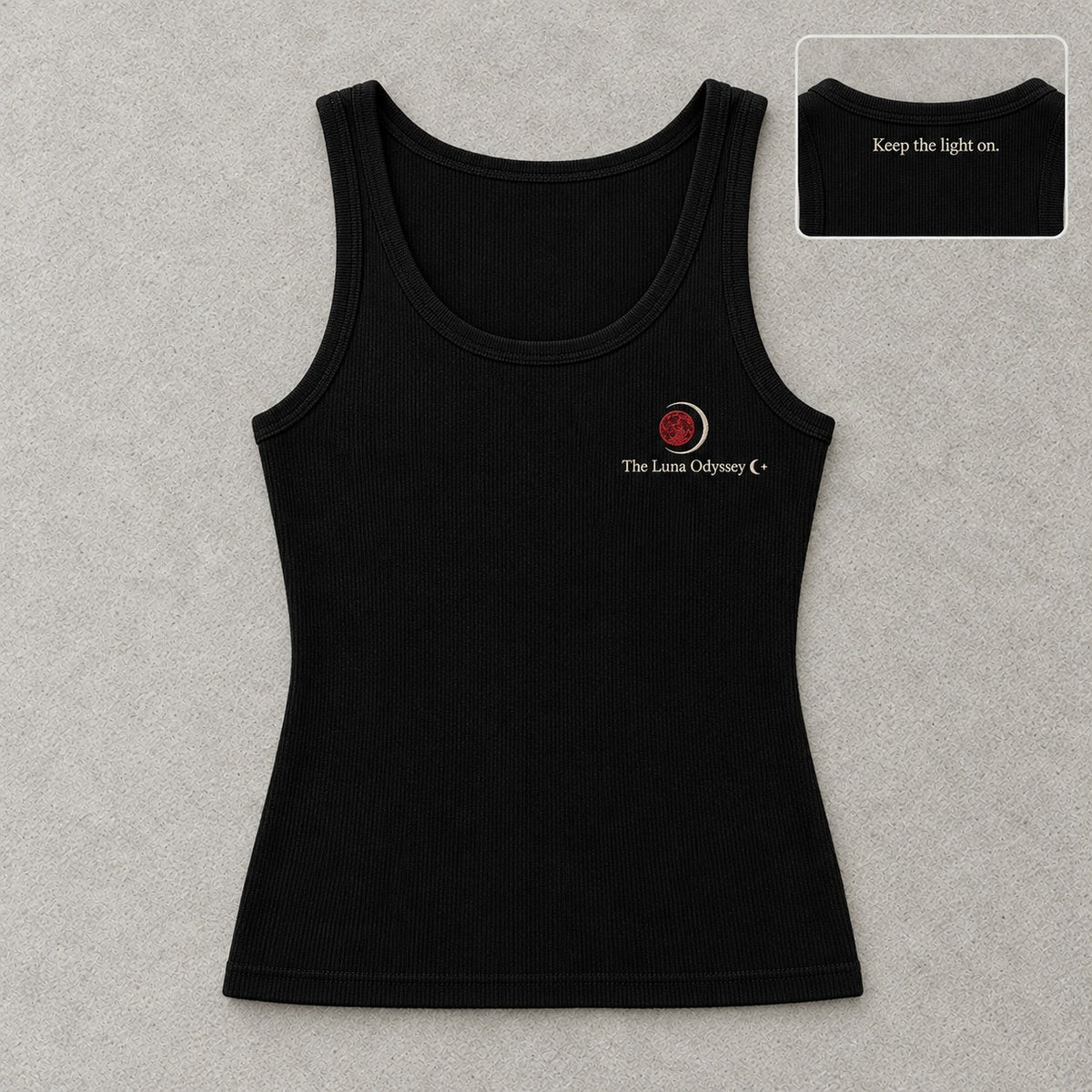 Women's Keep the Light On Ribbed Tank